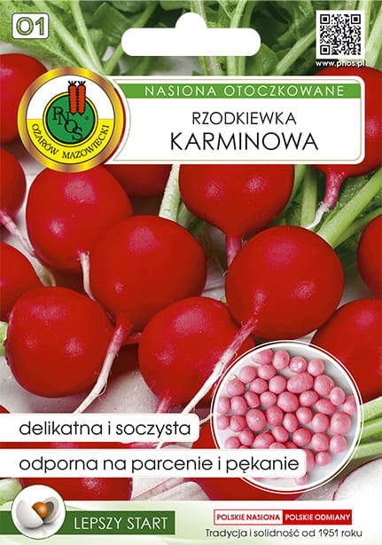 Rzodkiewka KARMINOWA 200z OT.