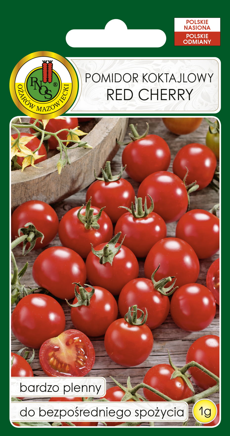 Pomidor gruntowy koktajlowy RED CHERRY 1g