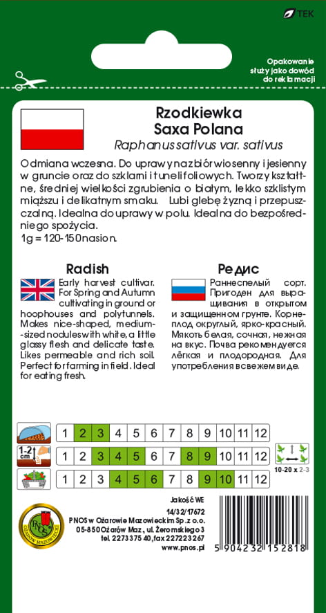 Rzodkiewka SAXA POLANA 10g