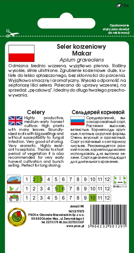 Seler korzeniowy MAKAR 1g