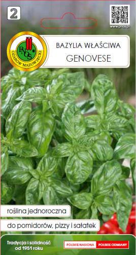 Bazylia właściwa zielona Genovese 0,3g