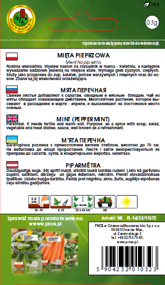 Mięta pieprzowa 0,1g