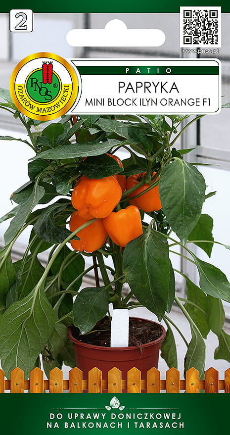Papryka Mini Block Ilyn Orange F1 15z