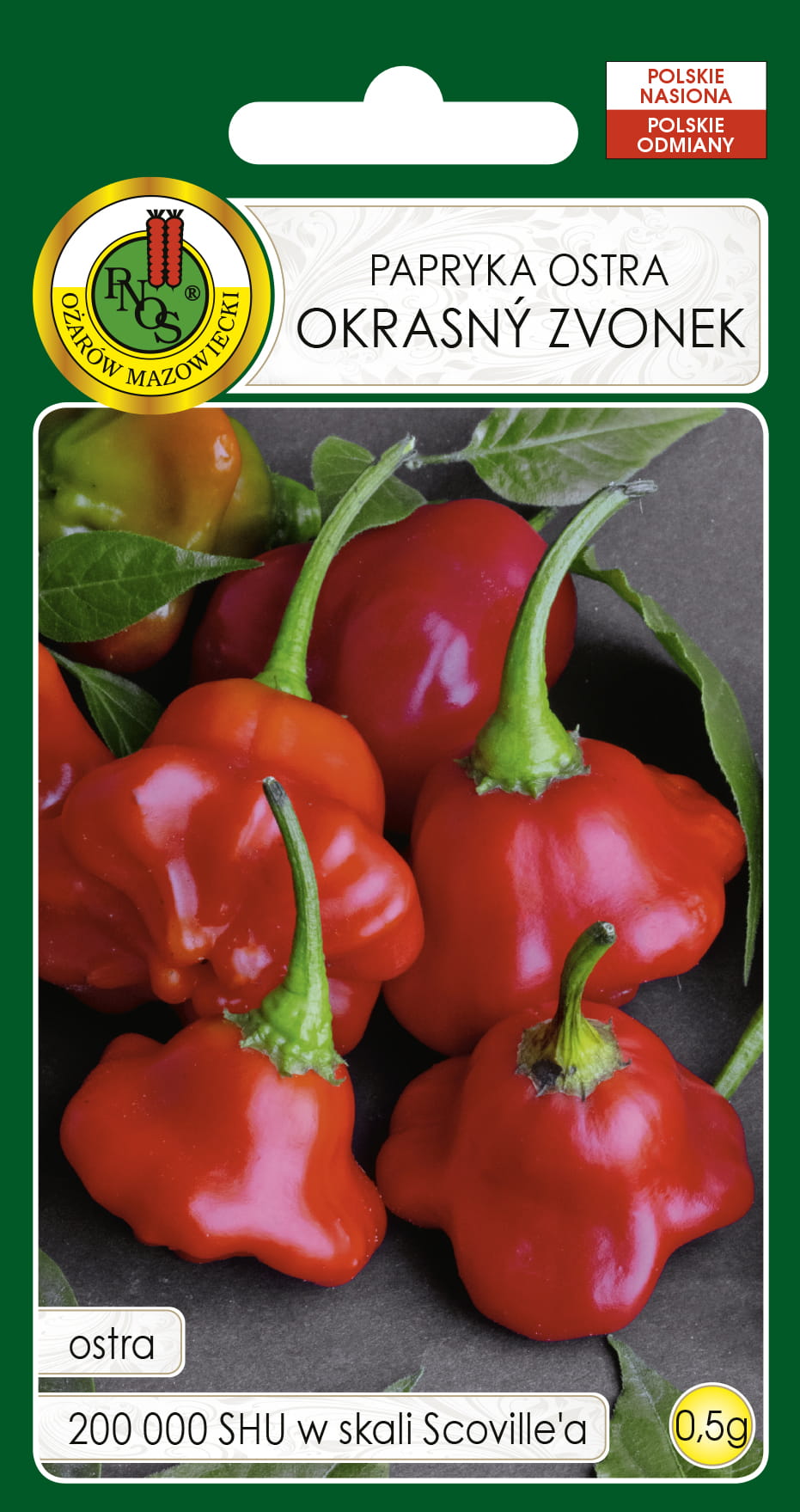 Papryka Okrasny Zvonek 0,5g