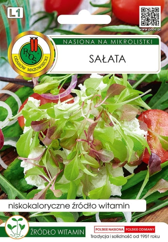 Nasiona na mikrolistki Sałata 1g