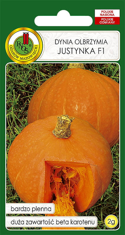 Dynia olbrzymia JUSTYNKA F1 2g