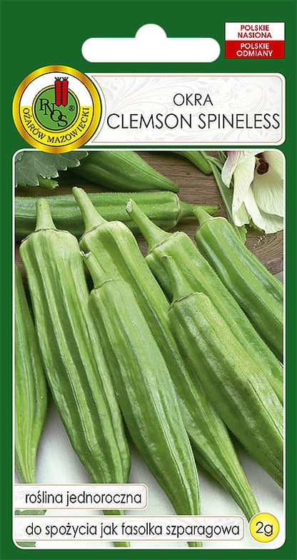 Okra CLEMSON SPINELESS 2g