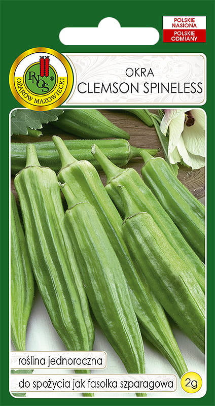 Okra CLEMSON SPINELESS 2g