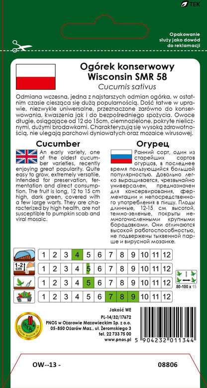 Ogórek gruntowy WISCONSIN SMR 58 5g
