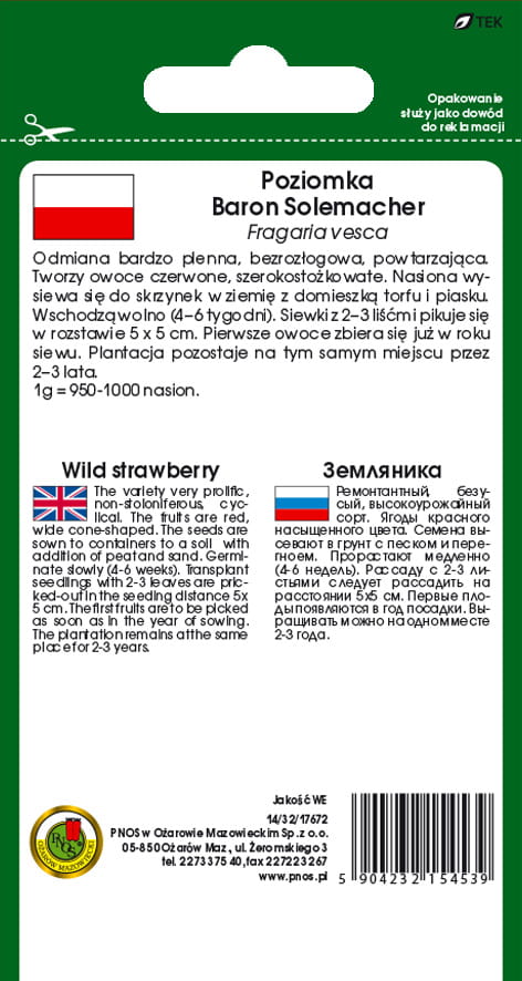 Poziomka BARON SOLEMACHER 0,5g