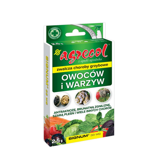Agrecol Signum 33 WG środek na choroby grzybowe owoców i warzyw 2,5 g